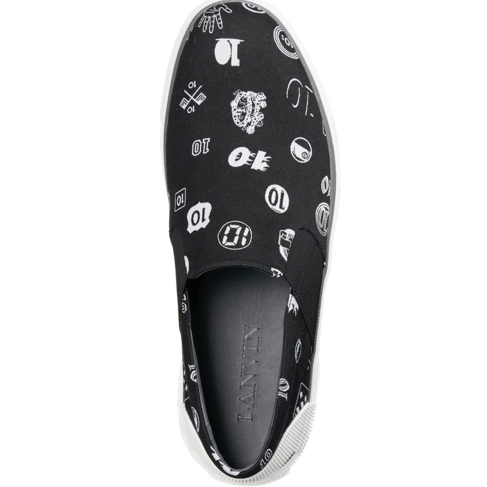 Lanvin Jacquard Slip on Sneaker